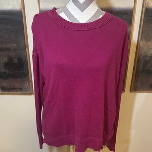 Tahari Women's Magenta Sweater Size Large